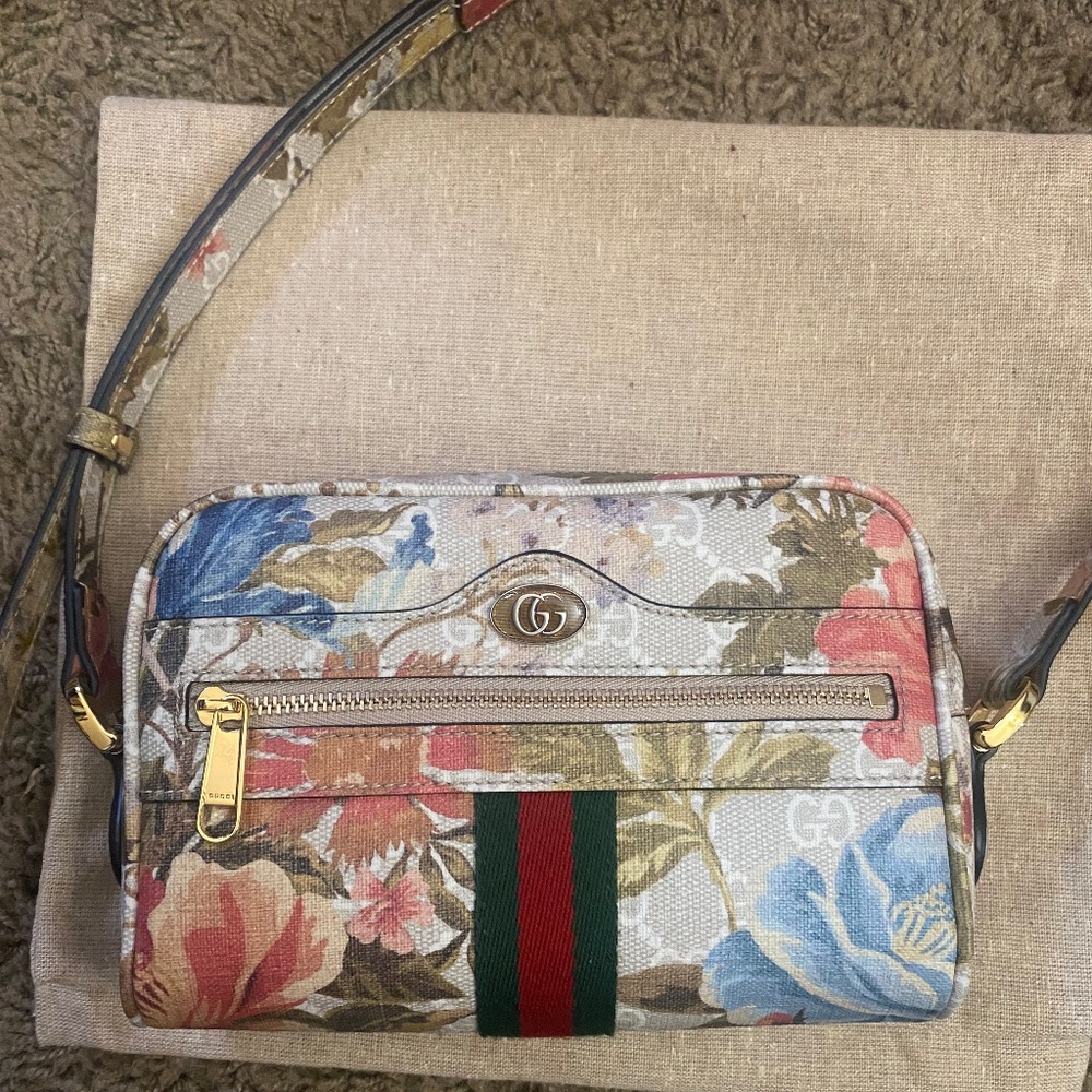 Gucci Ophidia GG flora mini bag